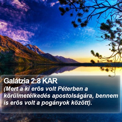 Galátzia 2:8 KAR Bible Verse Image