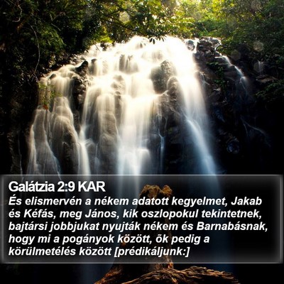 Galátzia 2:9 KAR Bible Verse Image