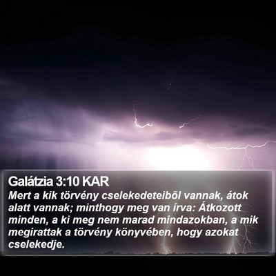 Galátzia 3:10 KAR Bible Verse Image