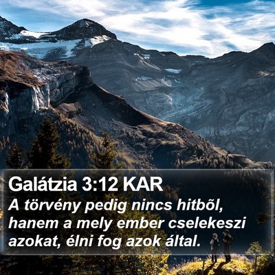 Galátzia 3:12 KAR Bible Verse Image