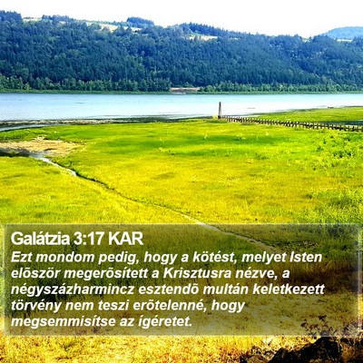 Galátzia 3:17 KAR Bible Verse Image