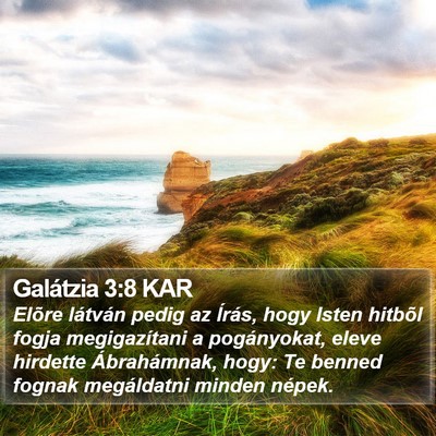 Galátzia 3:8 KAR Bible Verse Image