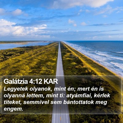 Galátzia 4:12 KAR Bible Verse Image