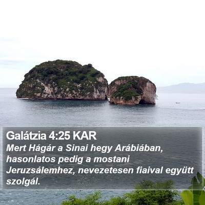 Galátzia 4:25 KAR Bible Verse Image