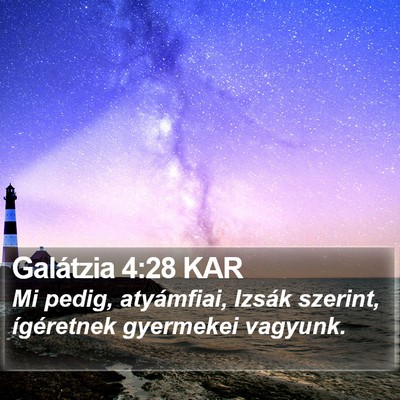Galátzia 4:28 KAR Bible Verse Image