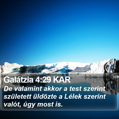 Galátzia 4:29 KAR Bible Verse Image