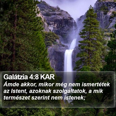 Galátzia 4:8 KAR Bible Verse Image