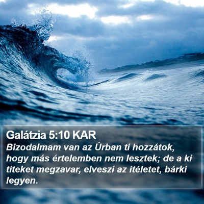 Galátzia 5:10 KAR Bible Verse Image