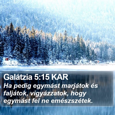 Galátzia 5:15 KAR Bible Verse Image