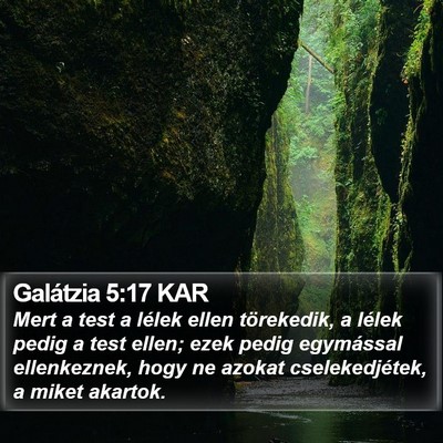 Galátzia 5:17 KAR Bible Verse Image