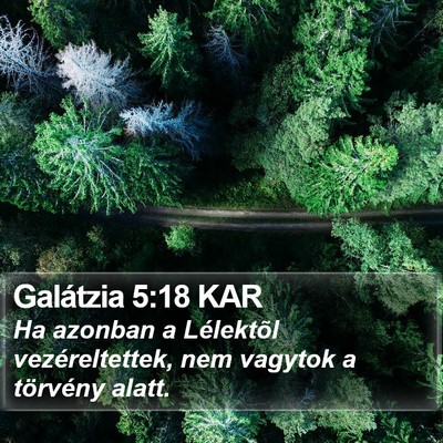 Galátzia 5:18 KAR Bible Verse Image