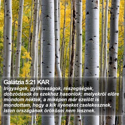 Galátzia 5:21 KAR Bible Verse Image