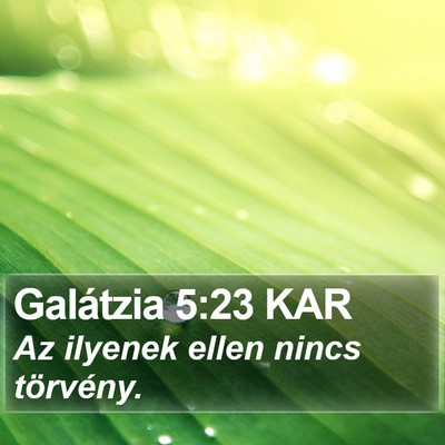 Galátzia 5:23 KAR Bible Verse Image