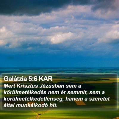 Galátzia 5:6 KAR Bible Verse Image
