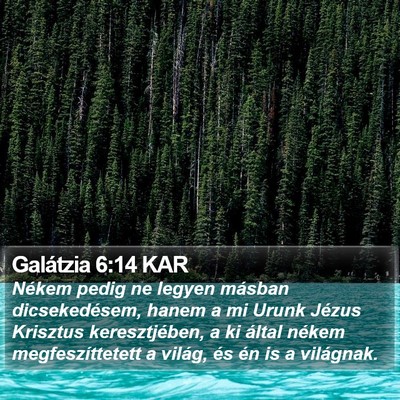Galátzia 6:14 KAR Bible Verse Image