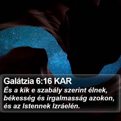 Galátzia 6:16 KAR Bible Verse Image
