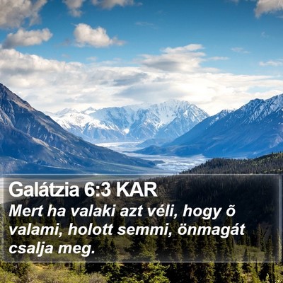Galátzia 6:3 KAR Bible Verse Image