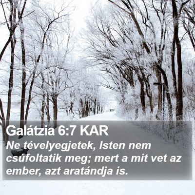 Galátzia 6:7 KAR Bible Verse Image