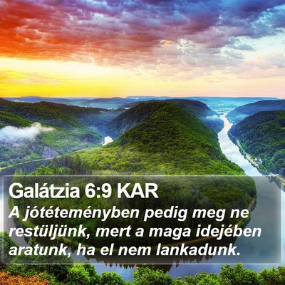 Galátzia 6:9 KAR Bible Verse Image