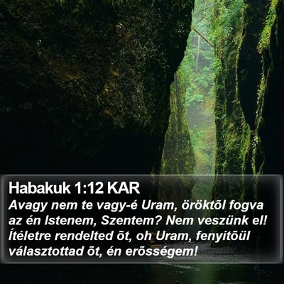 Habakuk 1:12 KAR Bible Verse Image
