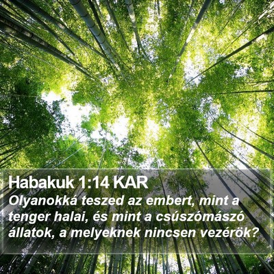 Habakuk 1:14 KAR Bible Verse Image