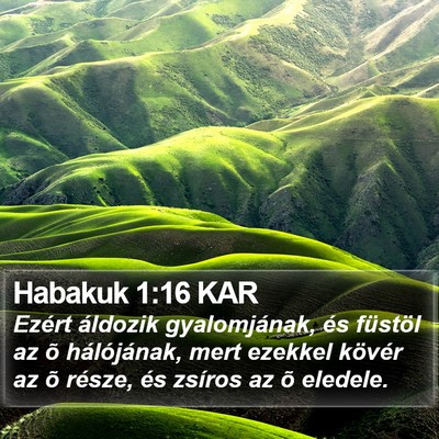Habakuk 1:16 KAR Bible Verse Image