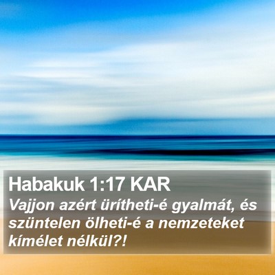 Habakuk 1:17 KAR Bible Verse Image