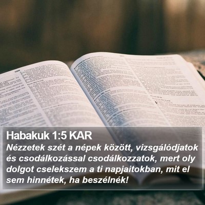 Habakuk 1:5 KAR Bible Verse Image