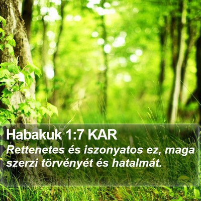 Habakuk 1:7 KAR Bible Verse Image