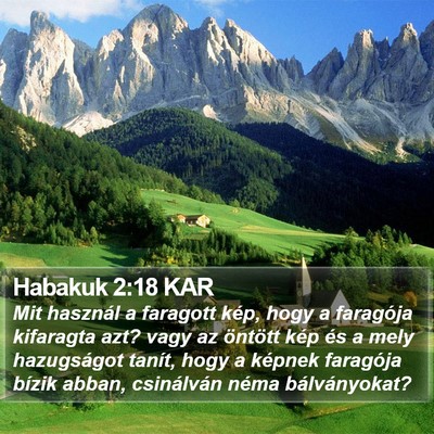 Habakuk 2:18 KAR Bible Verse Image