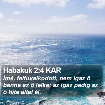 Habakuk 2:4 KAR Bible Verse Image