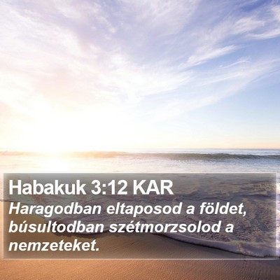 Habakuk 3:12 KAR Bible Verse Image