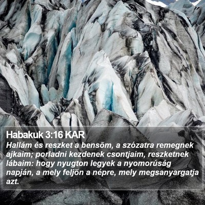 Habakuk 3:16 KAR Bible Verse Image