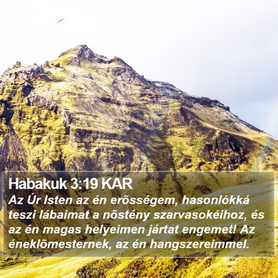 Habakuk 3:19 KAR Bible Verse Image