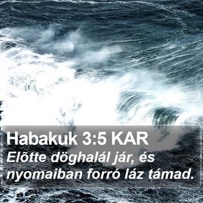 Habakuk 3:5 KAR Bible Verse Image
