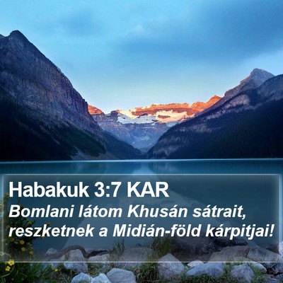 Habakuk 3:7 KAR Bible Verse Image