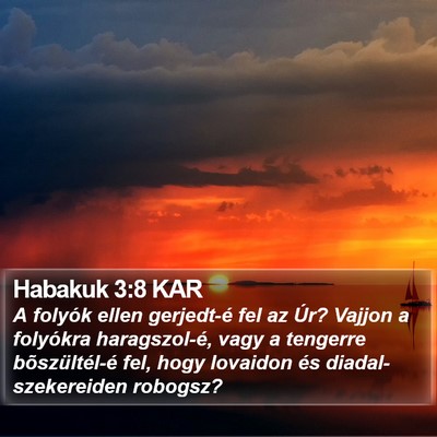 Habakuk 3:8 KAR Bible Verse Image