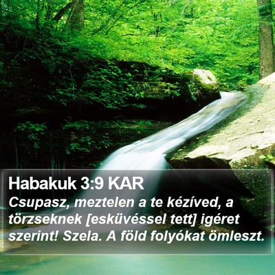 Habakuk 3:9 KAR Bible Verse Image