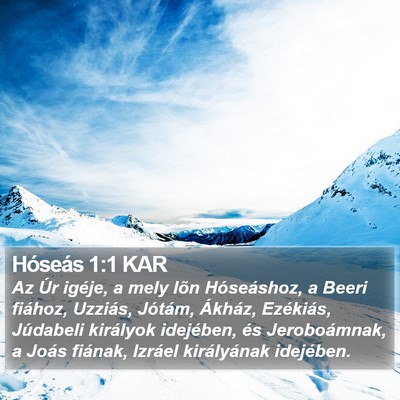Hóseás 1:1 KAR Bible Verse Image