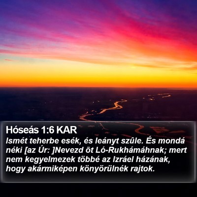 Hóseás 1:6 KAR Bible Verse Image