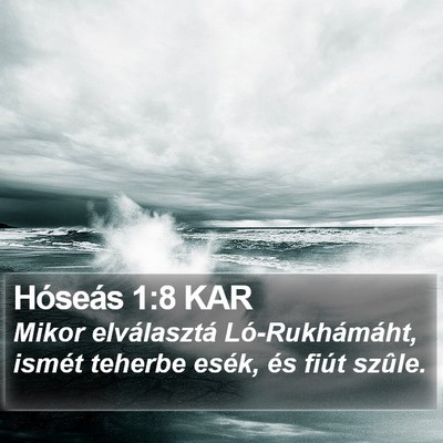 Hóseás 1:8 KAR Bible Verse Image