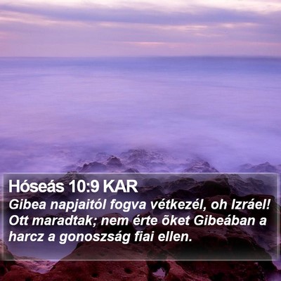 Hóseás 10:9 KAR Bible Verse Image