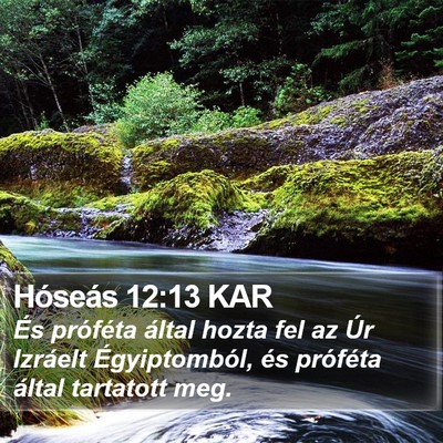 Hóseás 12:13 KAR Bible Verse Image