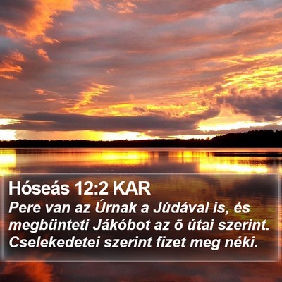 Hóseás 12:2 KAR Bible Verse Image