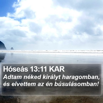 Hóseás 13:11 KAR Bible Verse Image