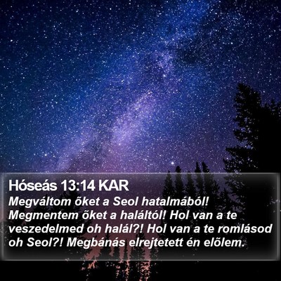 Hóseás 13:14 KAR Bible Verse Image