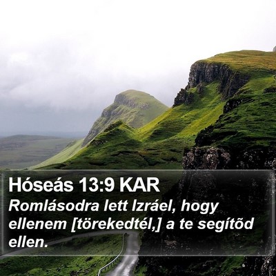 Hóseás 13:9 KAR Bible Verse Image