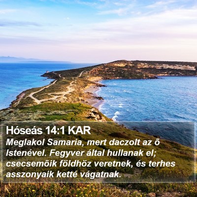 Hóseás 14:1 KAR Bible Verse Image