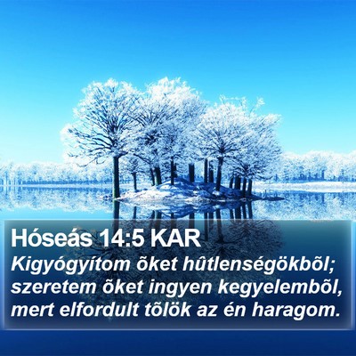 Hóseás 14:5 KAR Bible Verse Image