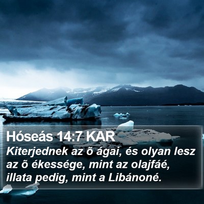 Hóseás 14:7 KAR Bible Verse Image